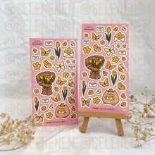 Load image into Gallery viewer, yellow lovely spring matte vinyl sticker sheet
