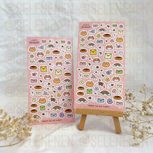 Load image into Gallery viewer, coloured doodles sticker sheet
