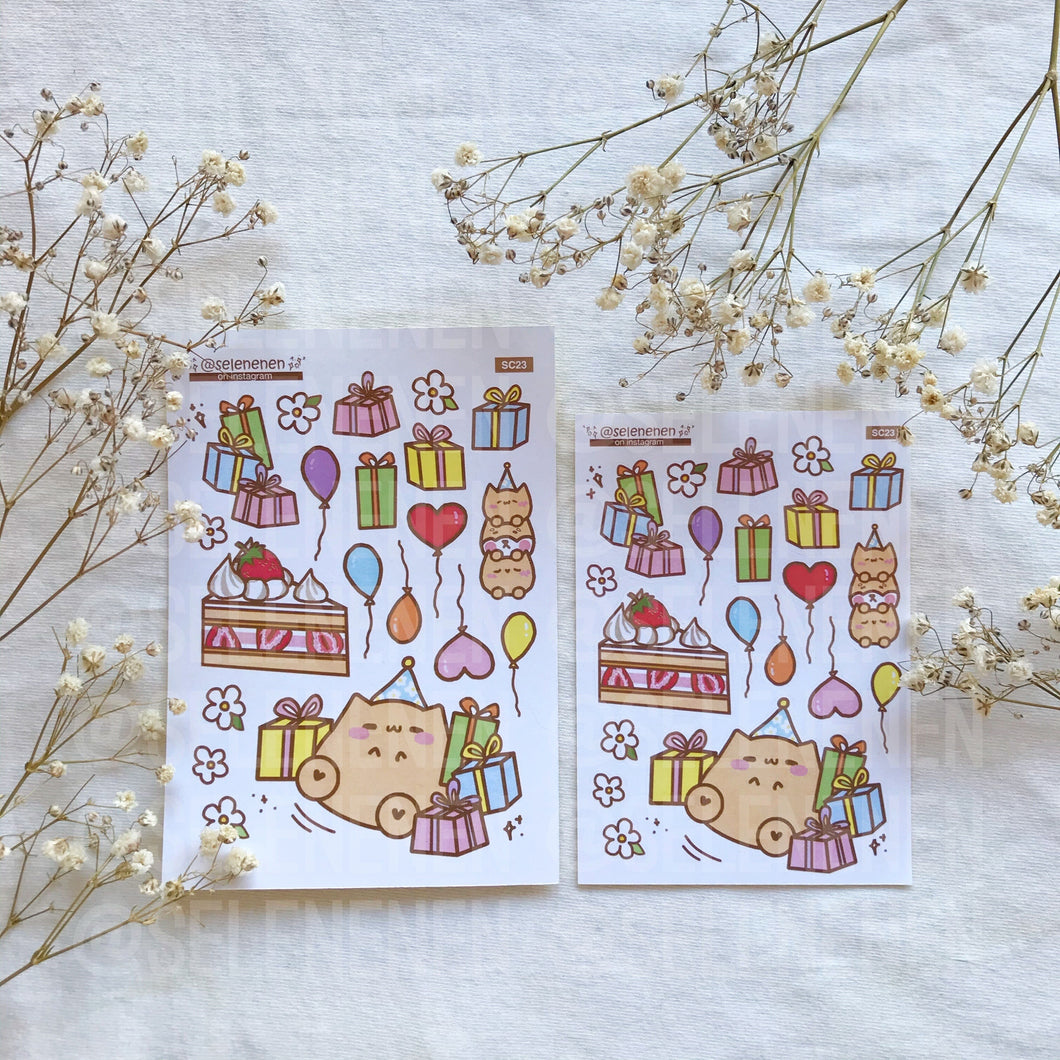 birthday sticker sheet