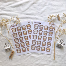 Load image into Gallery viewer, bredkery toast sticker sheet
