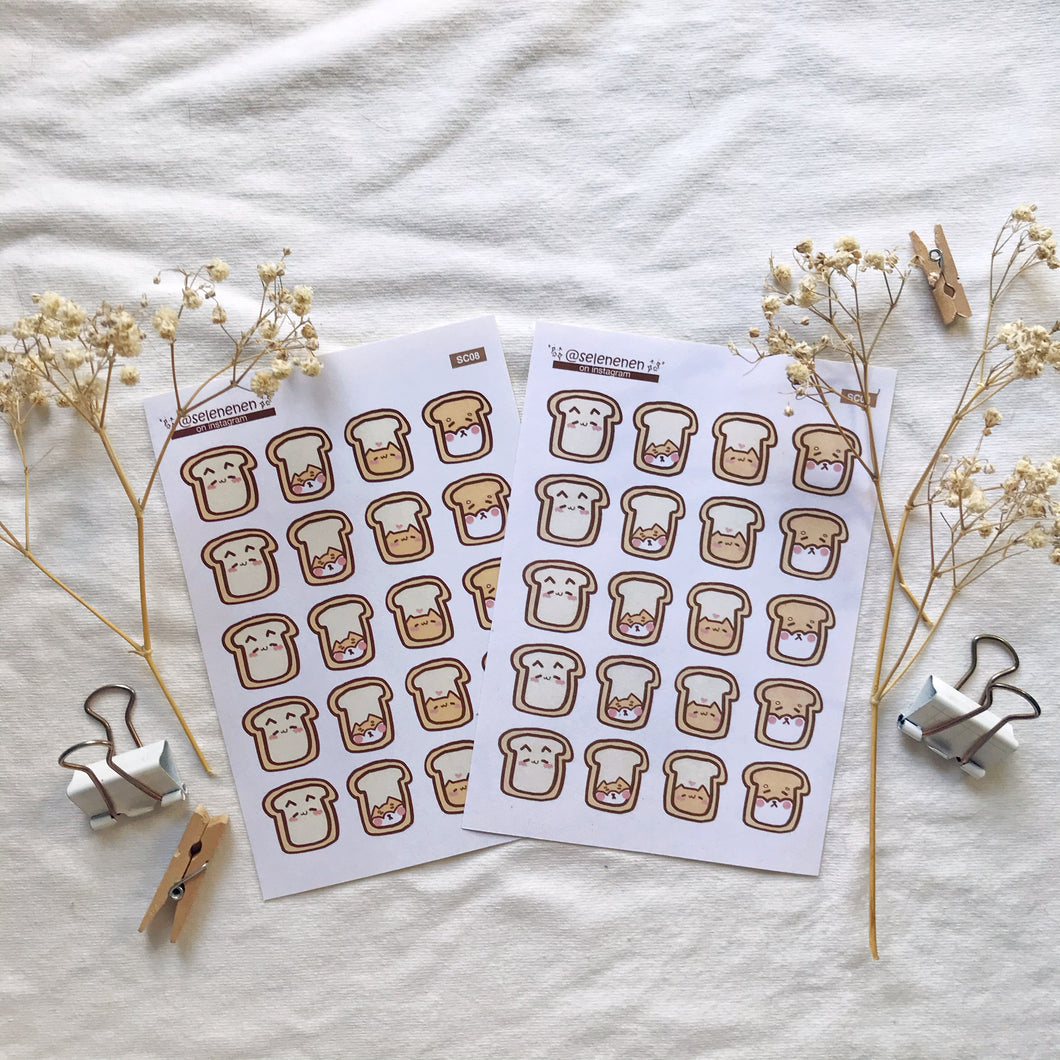 bredkery toast sticker sheet