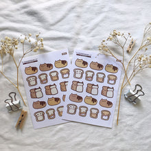 Load image into Gallery viewer, bredkery loaf &amp; toast sticker sheet
