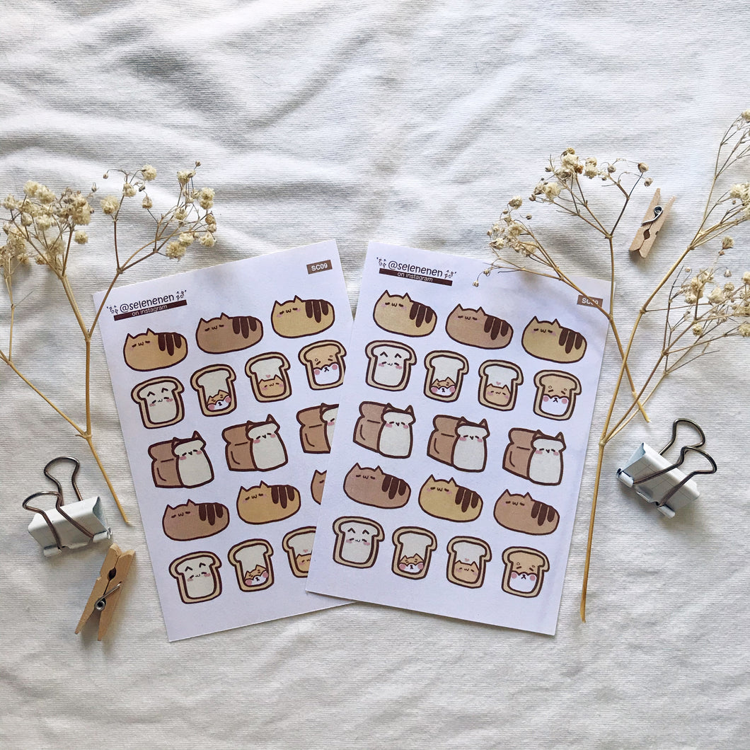 bredkery loaf & toast sticker sheet