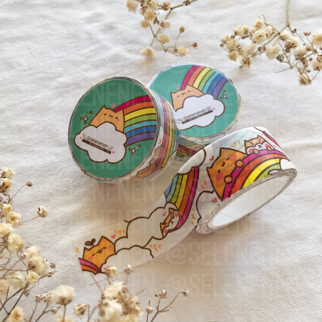 rainbow blobs washi