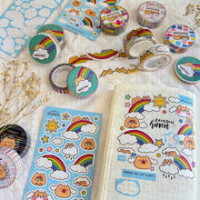 Load image into Gallery viewer, rainbow haven matte vinyl sticker sheet
