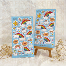 Load image into Gallery viewer, rainbow haven matte vinyl sticker sheet
