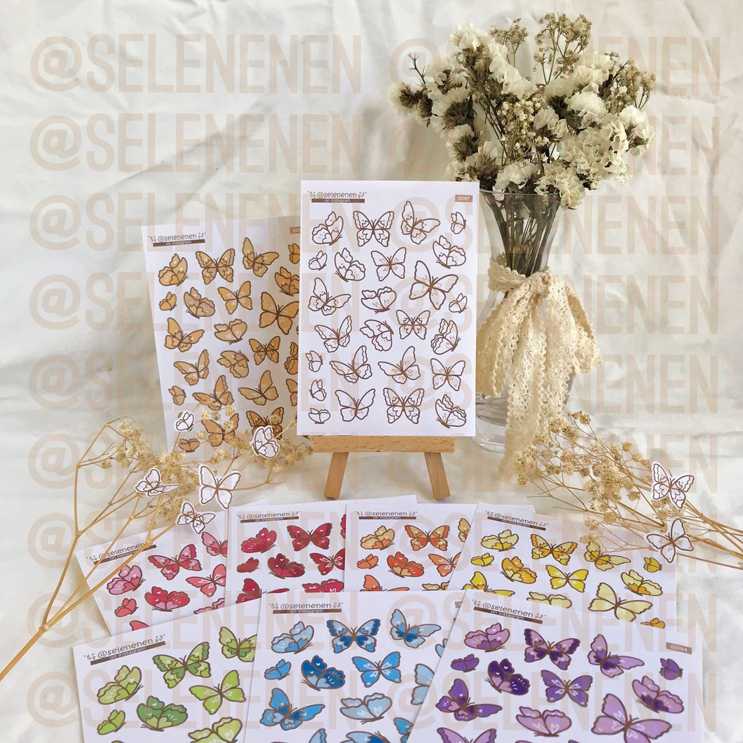 lovely butterflies sticker bundle (9)