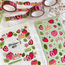 Load image into Gallery viewer, strawberry bliss matte vinyl sticker sheet
