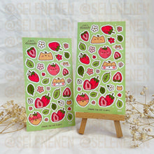 Load image into Gallery viewer, strawberry bliss matte vinyl sticker sheet
