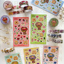 Load image into Gallery viewer, blue valentines matte vinyl sticker sheet
