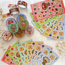 Load image into Gallery viewer, red valentines matte vinyl sticker sheet
