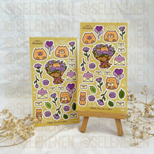 Load image into Gallery viewer, purple valentines matte vinyl sticker sheet
