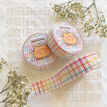 Load image into Gallery viewer, light grid washi tapes
