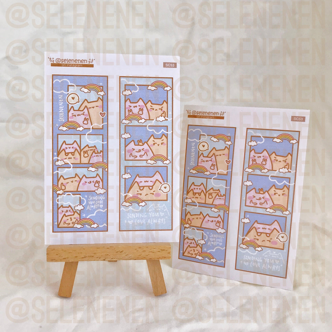boop photobooth - rainbow deco sticker sheets