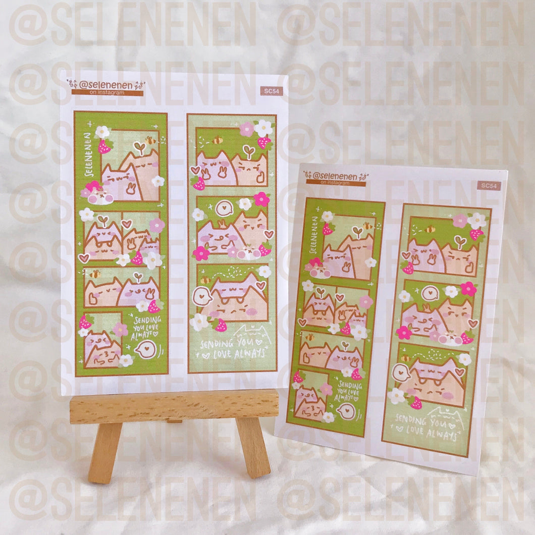 boop photobooth - strawberry deco sticker sheets