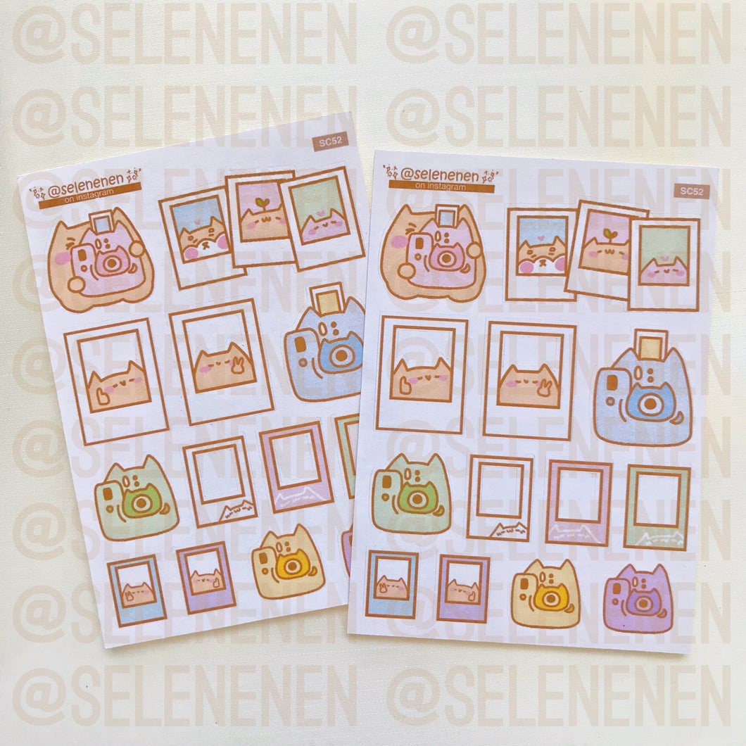 boop polaroids sticker sheets