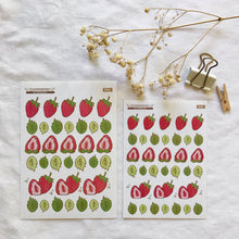 Load image into Gallery viewer, strawberry sticker sheet
