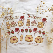 Load image into Gallery viewer, valentine sticker sheet

